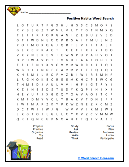 Habit Builder Word Search