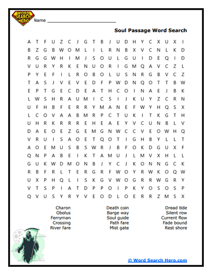 Soul Passage Word Search