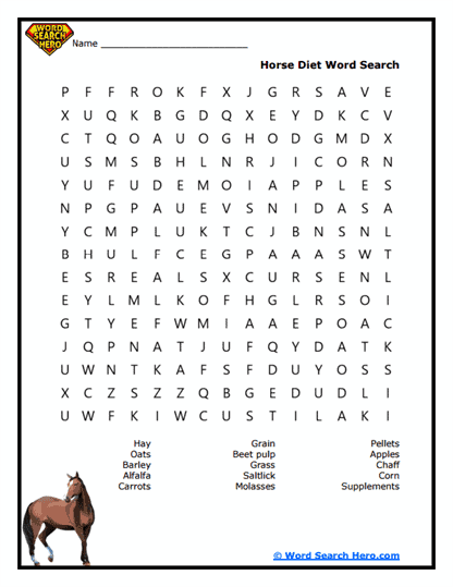 Snack Safari Word Search