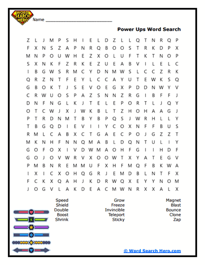Power Boosts Word Search