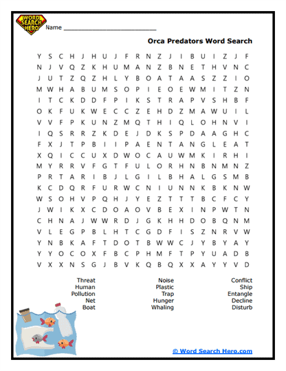 Jungle Jaws Word Search