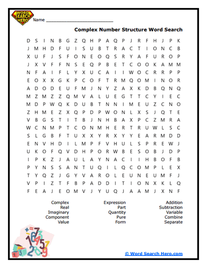 Number Puzzle Word Search
