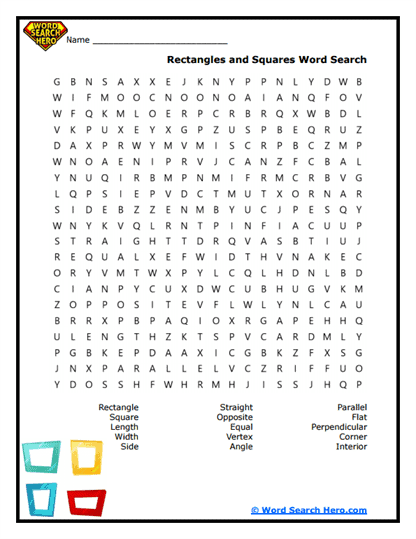 Shape Match Word Search