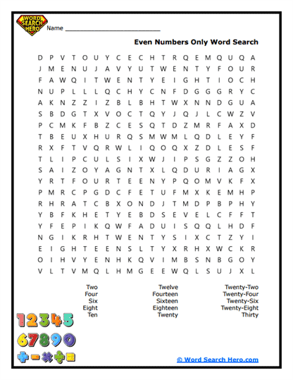 Even Quest Word Search