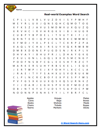 Real-world Examples Word Search