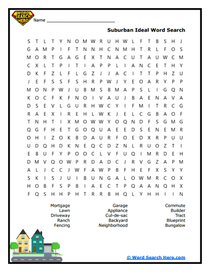 The American Dream Word Searches