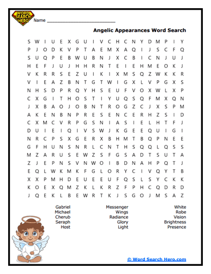 Angel Word Searches