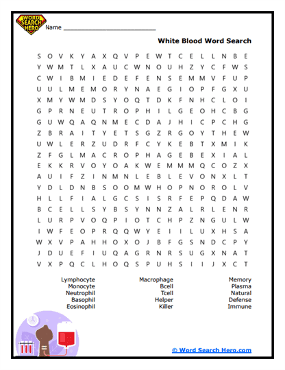 Immunology Word Searches