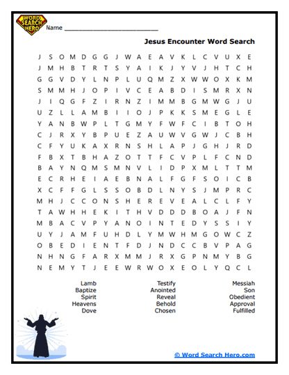 Holy Encounter Word Search