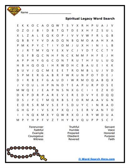 Legacy Light Word Search