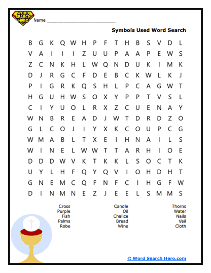 Sacred Signs Word Search