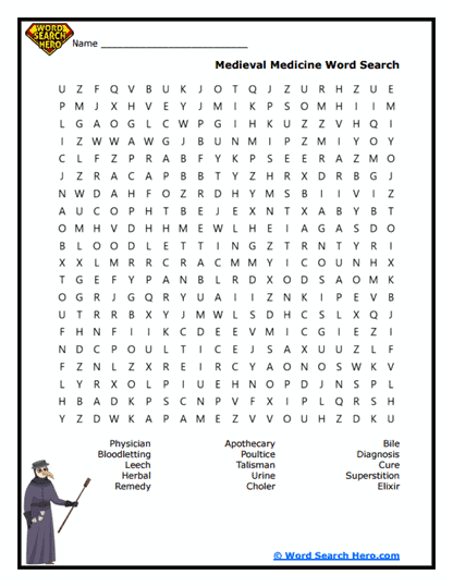 Cure Myths Word Search