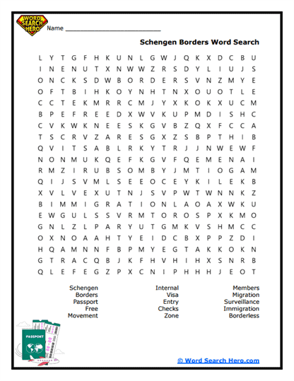 Border Breakers Word Search