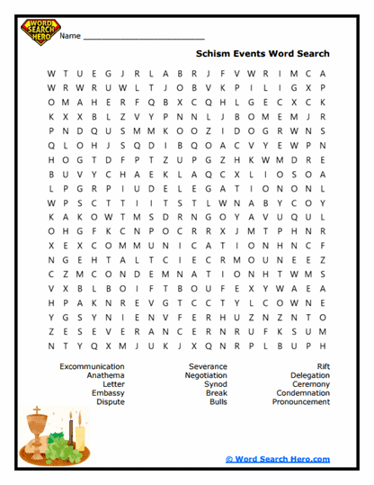 Division Drama Word Search