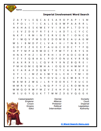 Empire Entwined Word Search
