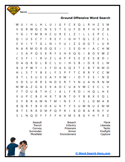 Ground Push Word Search