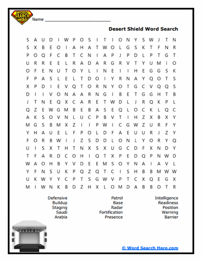 Shield Strategy Word Search