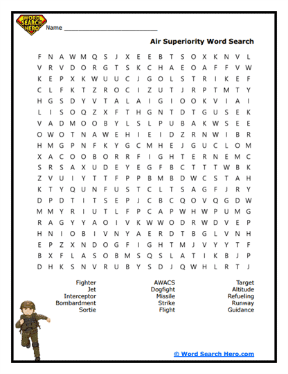 Air Dominance Word Search