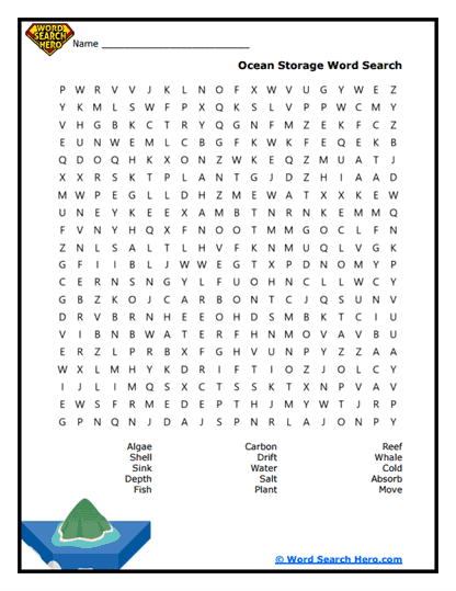 Ocean Deep Word Search