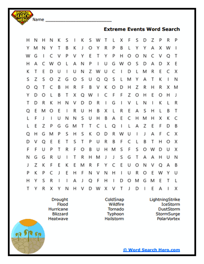 Storm Watchers Word Search