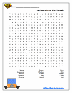 Computer Science Word Search Printables | Tech PDFs | Word Search Hero