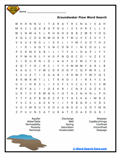 Ground Flow Word Search