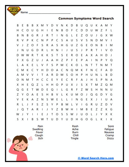 Symptom Search Word Search