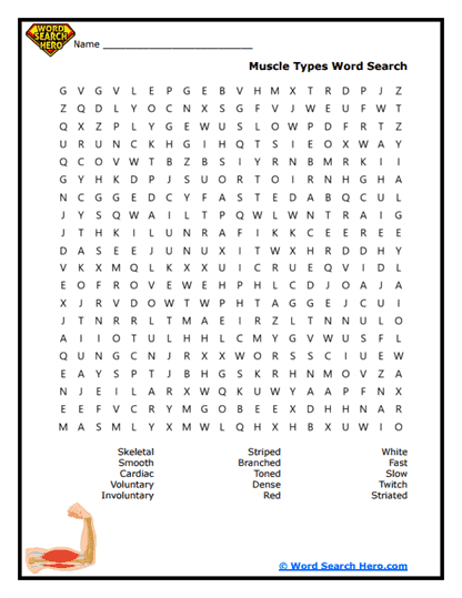 Muscle Mix Word Search