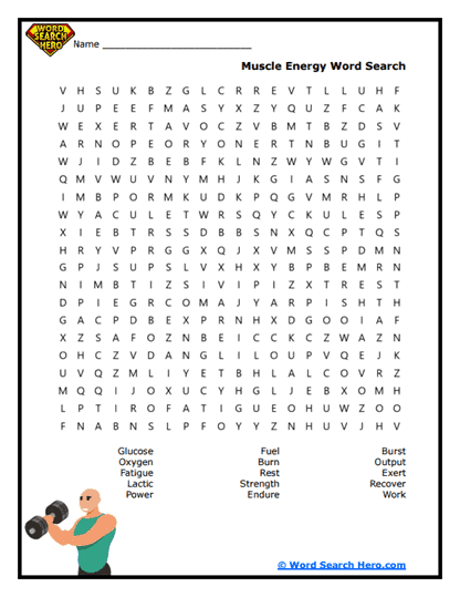 Fuel Facts Word Search
