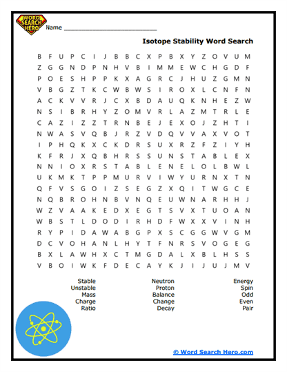Stability Puzzle Word Search