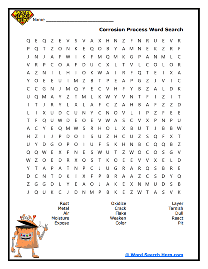 Rust Trail Word Search