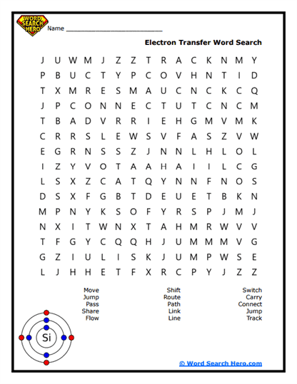 Electron Path Word Search