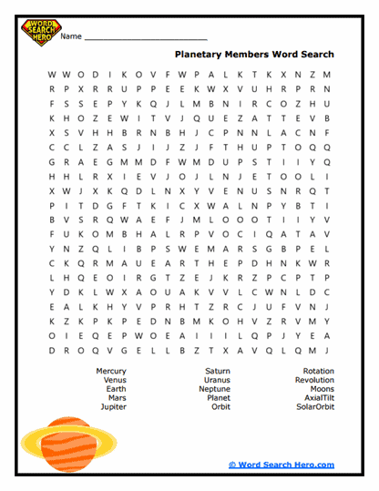 Cosmic Crew Word Search