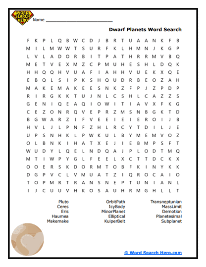 Dwarf Detectives Word Search