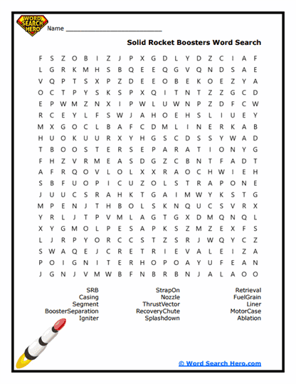 Booster Build Word Search