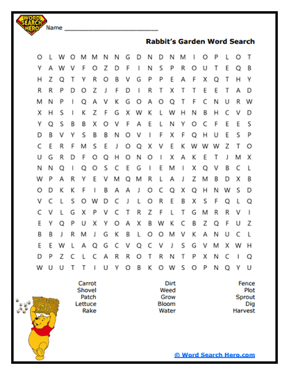 Garden Gaze Word Search