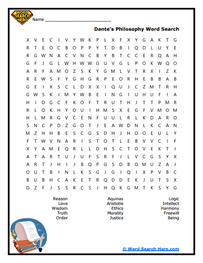 Philosopher's Vision Word Search