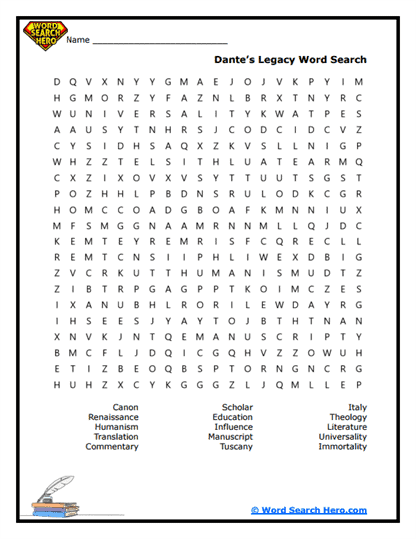 Timeless Influence Word Search