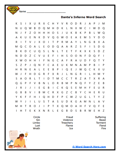 Dante Alighieri Word Searches