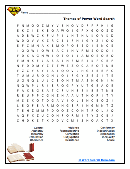 Power Lines Word Search