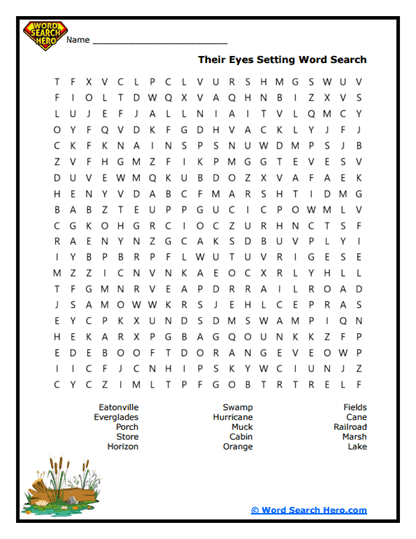 Southern Horizons Word Search