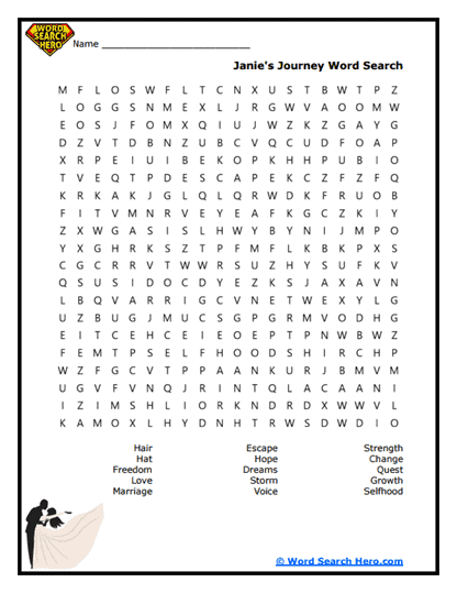 Janie's Journey Word Search