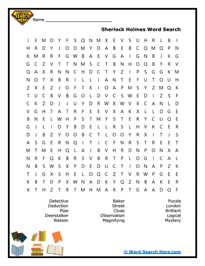 Arthur Conan Doyle Word Searches