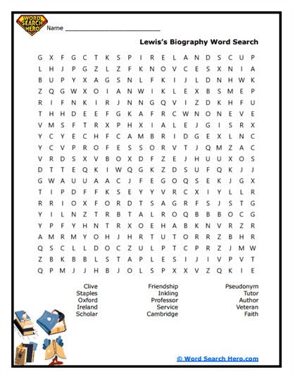 C.S. Lewis Word Searches