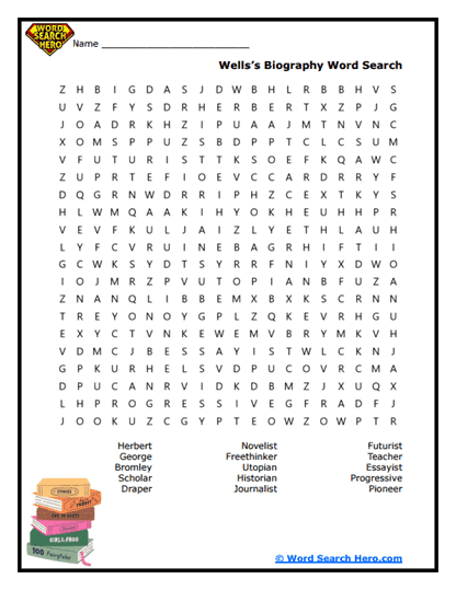 H.G. Wells Word Searches