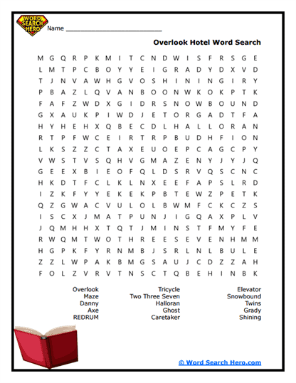 Haunted Corridors Word Search