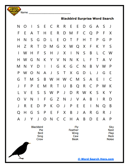 Sing a Song of Sixpence Word Searches
