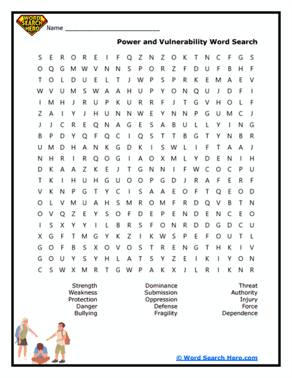 Fragile Power Word Search