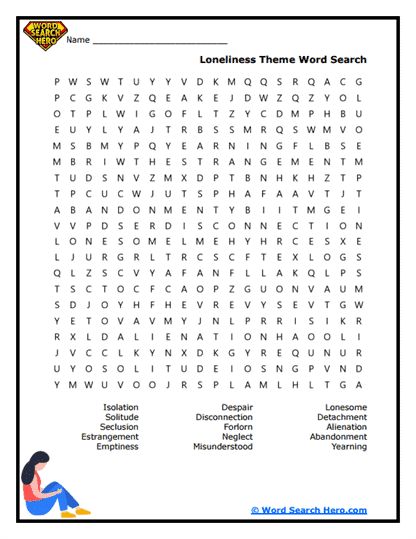 Quiet Isolation Word Search
