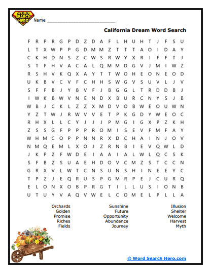 Golden Promise Word Search